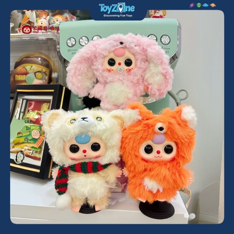  Mô hình Blind box Móc khóa Gấu bông Baby Three V3 Mini CUREPLANETA 