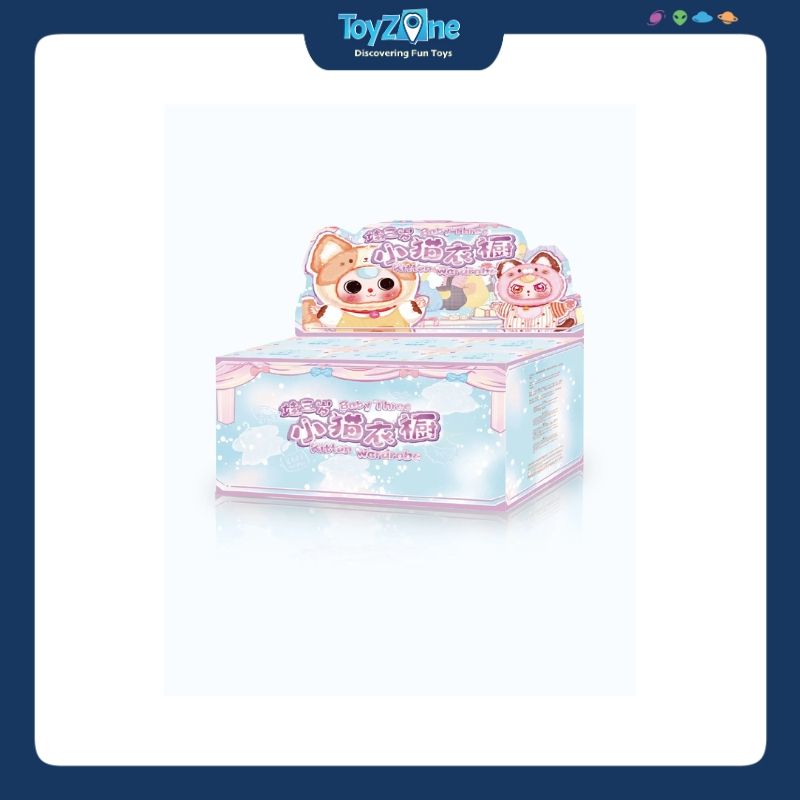 Mô hình Blind box Móc khóa Gấu bông BABY THREE Kitten Wardrobe ( Tủ Quần Áo Mèo Con ) CUREPLANETA