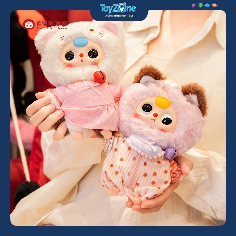 Mô hình Blind box Móc khóa Gấu bông BABY THREE Kitten Wardrobe ( Tủ Quần Áo Mèo Con ) CUREPLANETA