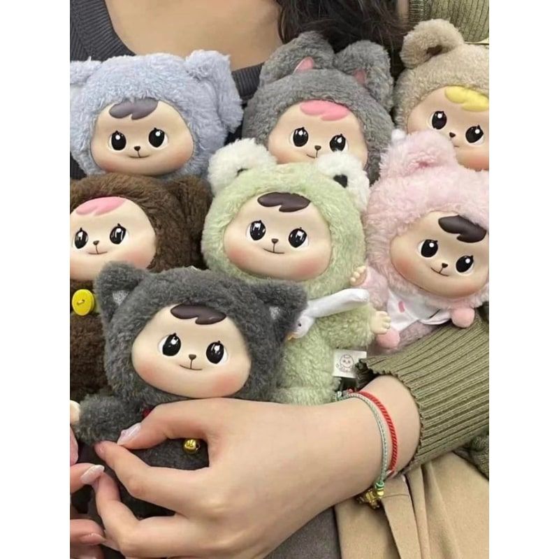 Mô hình Blind box Móc khóa Gấu bông Bao-ao Cuddle Bear ( Chú Gấu Ấm Áp ) CQTOYS