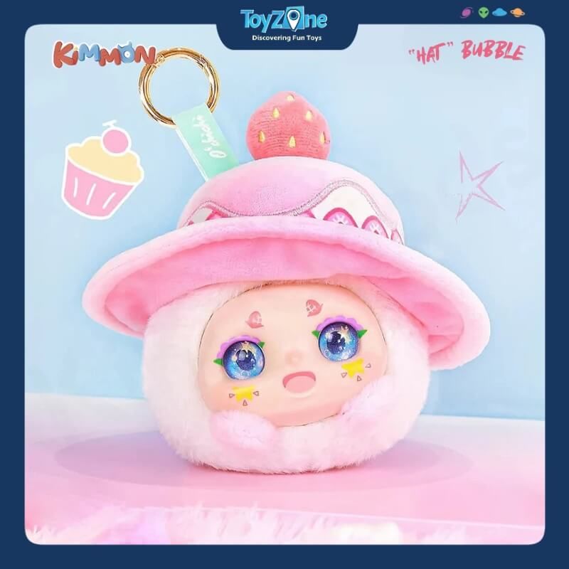 Mô hình Blind box Móc khóa Gấu bông Kimmon Hat Bubble NAYANAYA