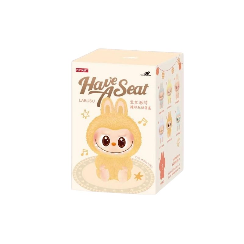  Mô hình Blind box Móc khoá Gấu bông Labubu V2 Have A Seat POP MART 