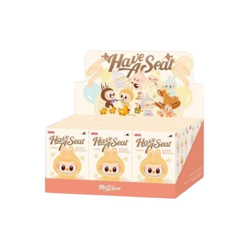  Mô hình Blind box Móc khoá Gấu bông Labubu V2 Have A Seat POP MART 