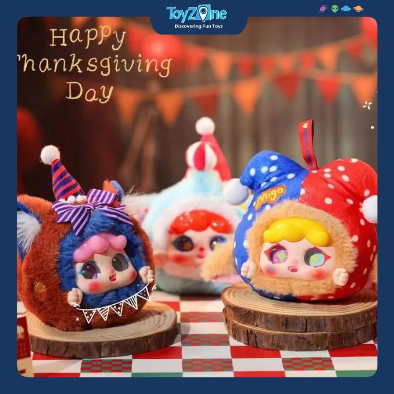 Mô hình Blind box Móc khoá Gấu bông Migo Dream Circus ( Migo Rạp Xiếc Trong Mơ ) HAPPY GHOST