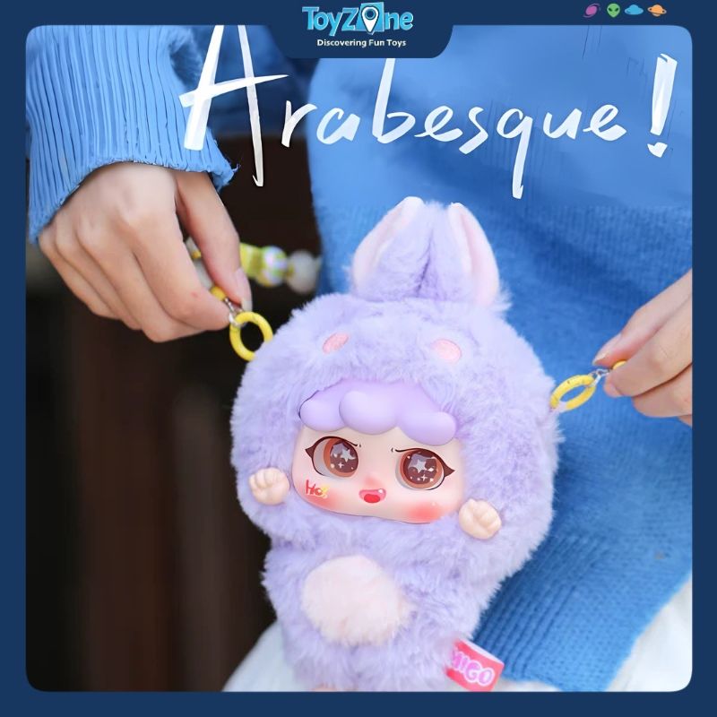 Mô hình Blind box Móc khoá Gấu bông Migo Sneaky ( Migo Lén Lút ) HAPPY GHOST