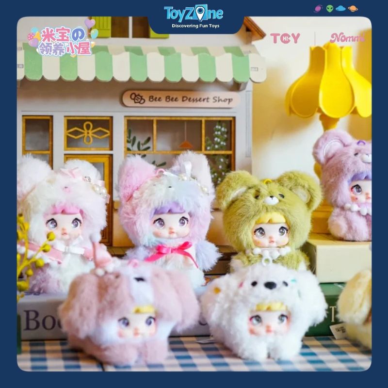 Mô hình Blind box Móc khóa Gấu bông Nommi V4 Mibao Series HITOY