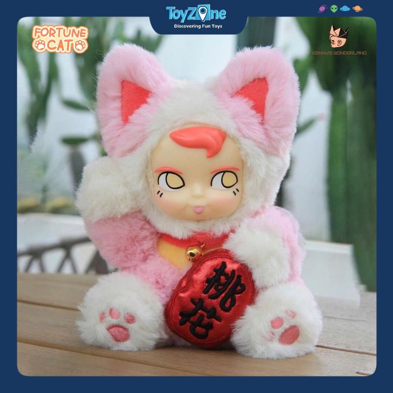 Mô hình Blind box Móc khóa Gấu bông SamSam Fortune Cat ( Mèo Thần Tài ) MINISO