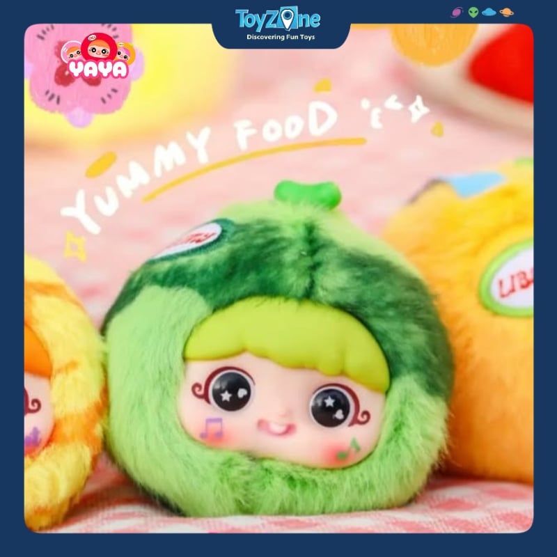  Mô hình Blind box Móc khóa Gấu bông Yaya Fun Fruits HAPPY GHOST 