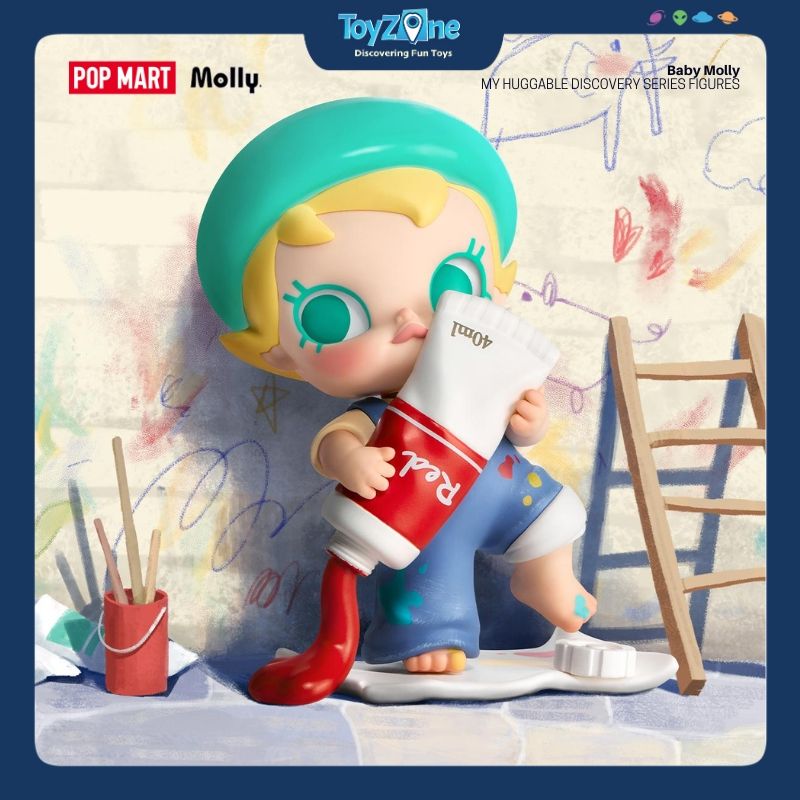Mô hình đồ chơi Blind box Baby Molly My Huggable Discovery ( Hành Trình Khám Phá Cái Ôm ) POP MART