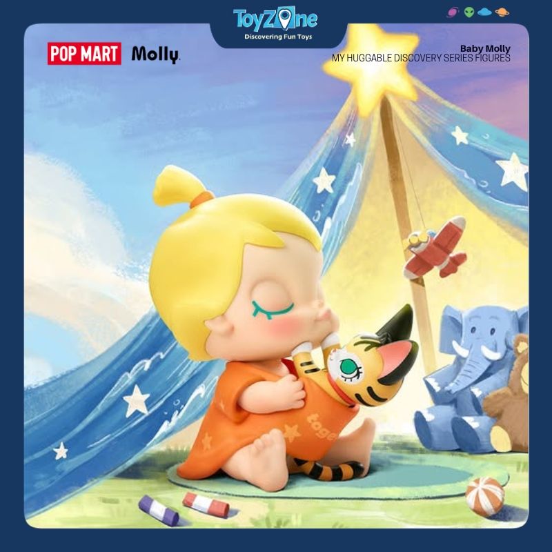 Mô hình đồ chơi Blind box Baby Molly My Huggable Discovery ( Hành Trình Khám Phá Cái Ôm ) POP MART