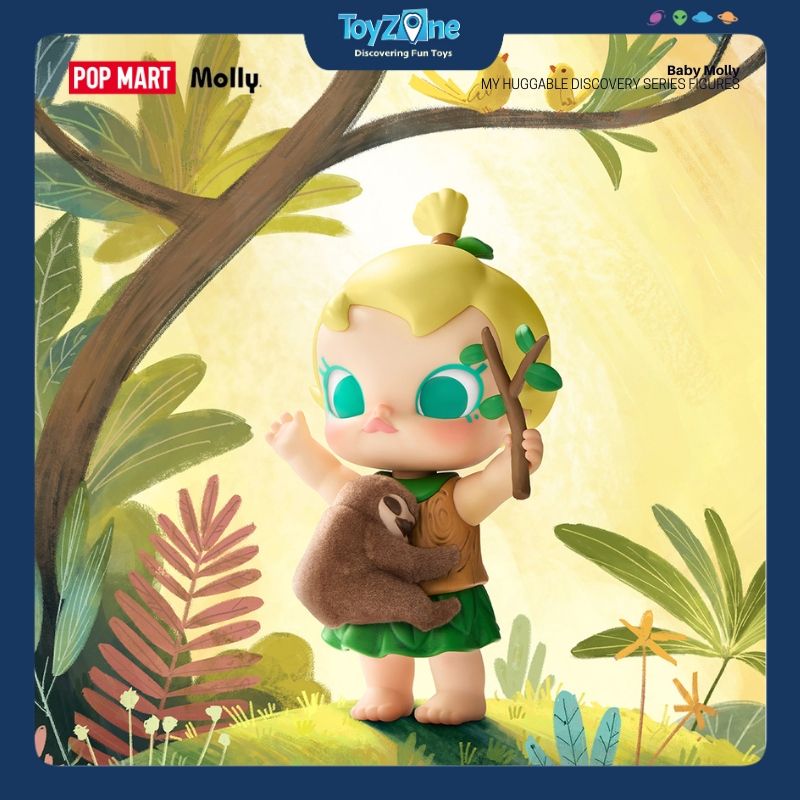 Mô hình đồ chơi Blind box Baby Molly My Huggable Discovery ( Hành Trình Khám Phá Cái Ôm ) POP MART