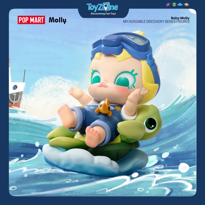 Mô hình đồ chơi Blind box Baby Molly My Huggable Discovery ( Hành Trình Khám Phá Cái Ôm ) POP MART