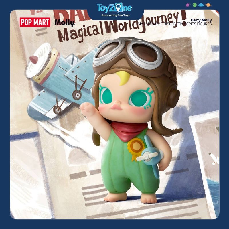 Mô hình đồ chơi Blind box Baby Molly My Huggable Discovery ( Hành Trình Khám Phá Cái Ôm ) POP MART