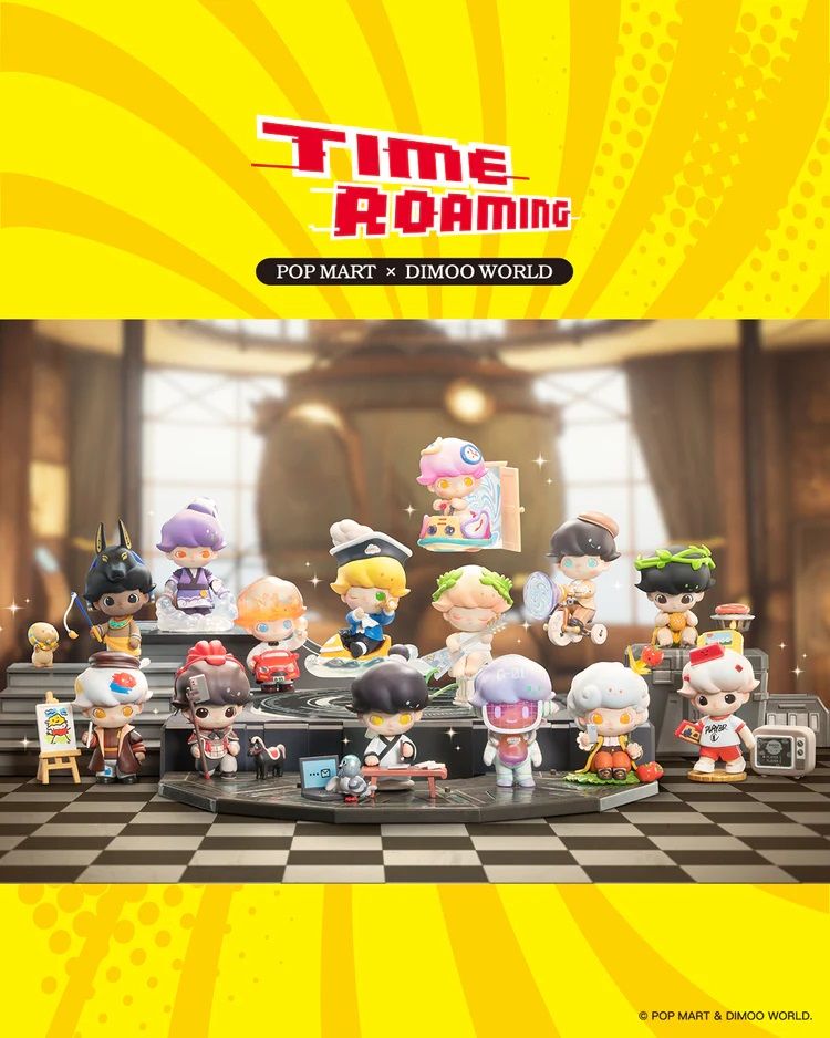 Mô hình đồ chơi Blind box Dimoo Time Roaming Series (Dịch Chuyển Thời Gian) - POP MART