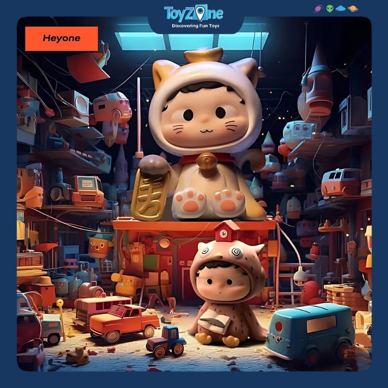  Mô hình đồ chơi Blind box Fun Factory Machine Mini Series 2 ( Nhà Máy Vui Vẻ ) HEYONE 