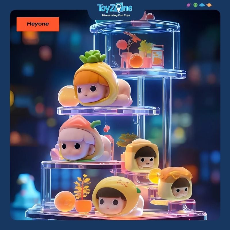  Mô hình đồ chơi Blind box Fun Factory Machine Mini Series 2 ( Nhà Máy Vui Vẻ ) HEYONE 