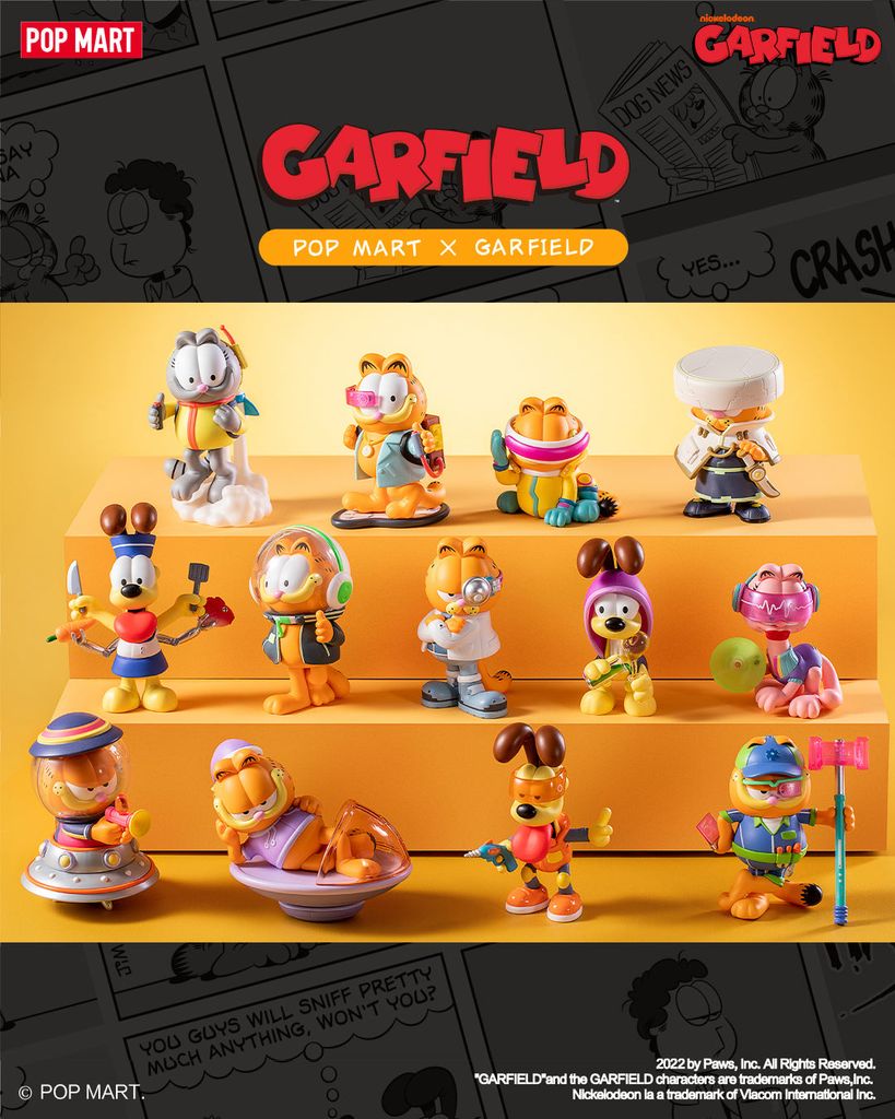  Mô hình đồ chơi Blind box Garfield Future Fantasy Series (Ảo Mộng Tương Lai Của Mèo Garfield) - POP MART 