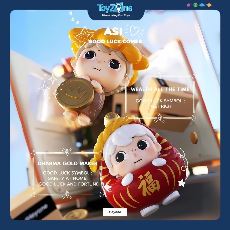 Mô hình đồ chơi Blind box Good Luck Manufacturer Mini ( Nhà Máy May Mắn ) HEYONE