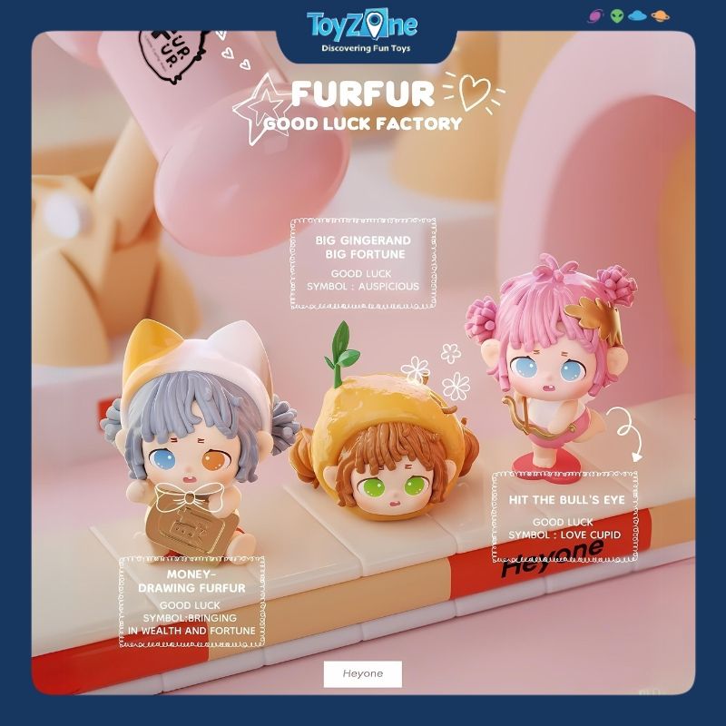 Mô hình đồ chơi Blind box Good Luck Manufacturer Mini ( Nhà Máy May Mắn ) HEYONE