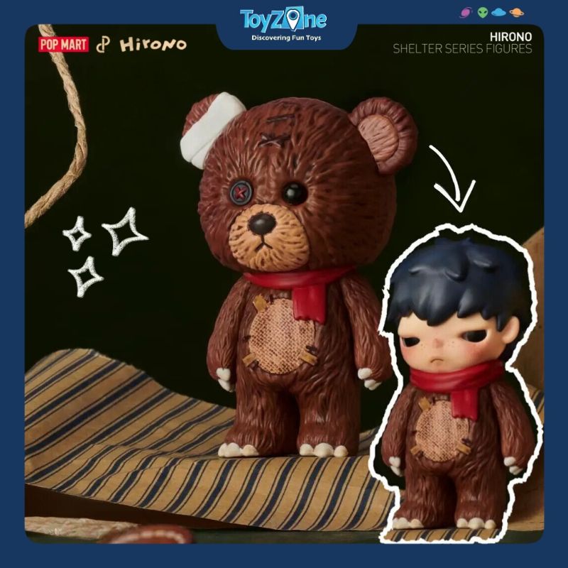  Mô hình đồ chơi Blind box Hirono Shelter Series Figures ( Nơi Trú Ẩn ) POP MART 