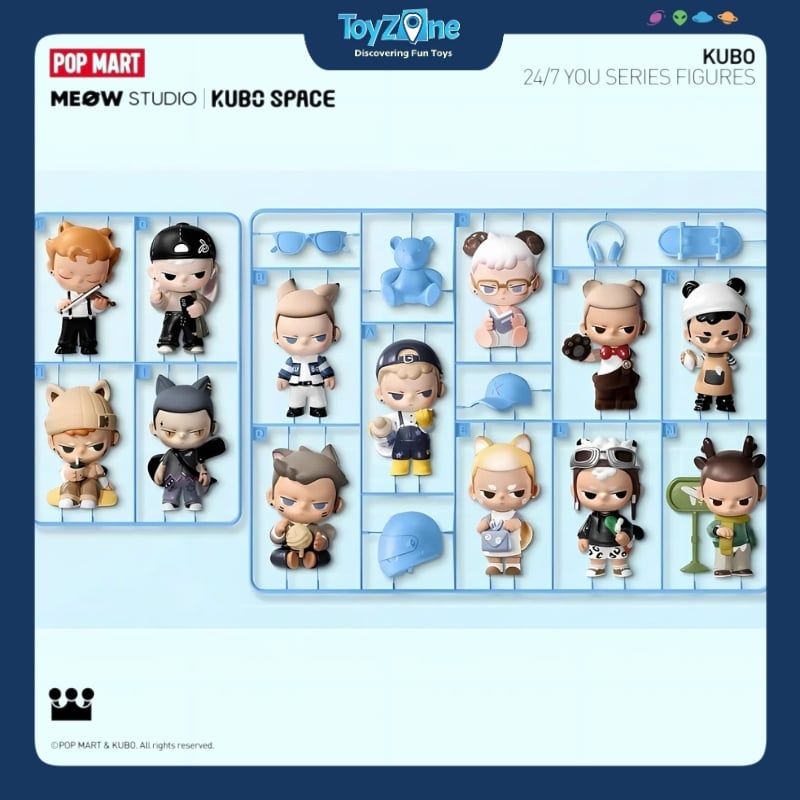 Mô hình đồ chơi Blind box Kubo 24/7 You Series Figures POP MART
