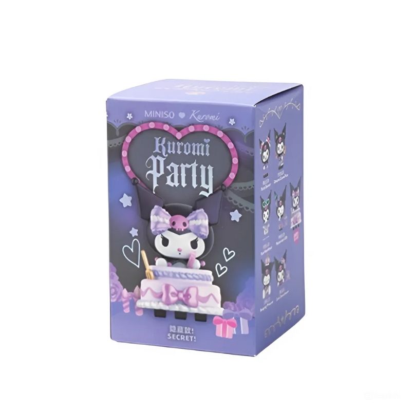 Mô hình đồ chơi Blind box Kuromi Birthday Party ( Tiệc Sinh Nhật Kuromi ) MINISO