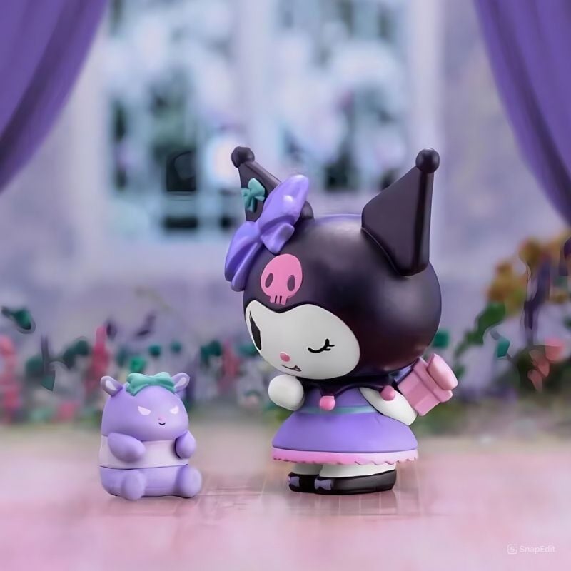 Mô hình đồ chơi Blind box Kuromi Birthday Party ( Tiệc Sinh Nhật Kuromi ) MINISO