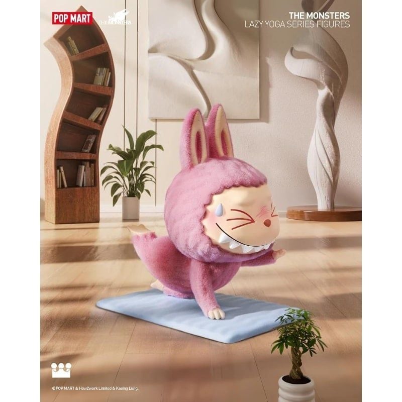 Mô hình đồ chơi Blind box Labubu The Monsters Lazy Yoga POP MART