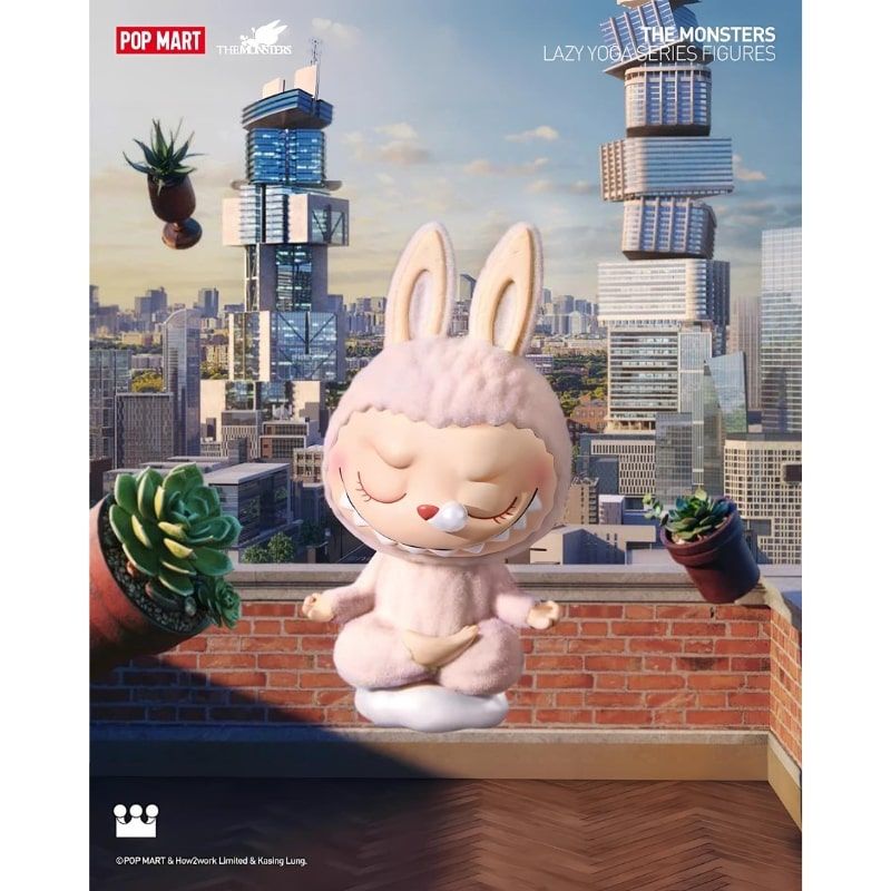 Mô hình đồ chơi Blind box Labubu The Monsters Lazy Yoga POP MART