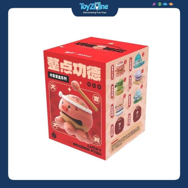  Mô hình đồ chơi Blind box Lucky Wooden Fish Series DODOWO 