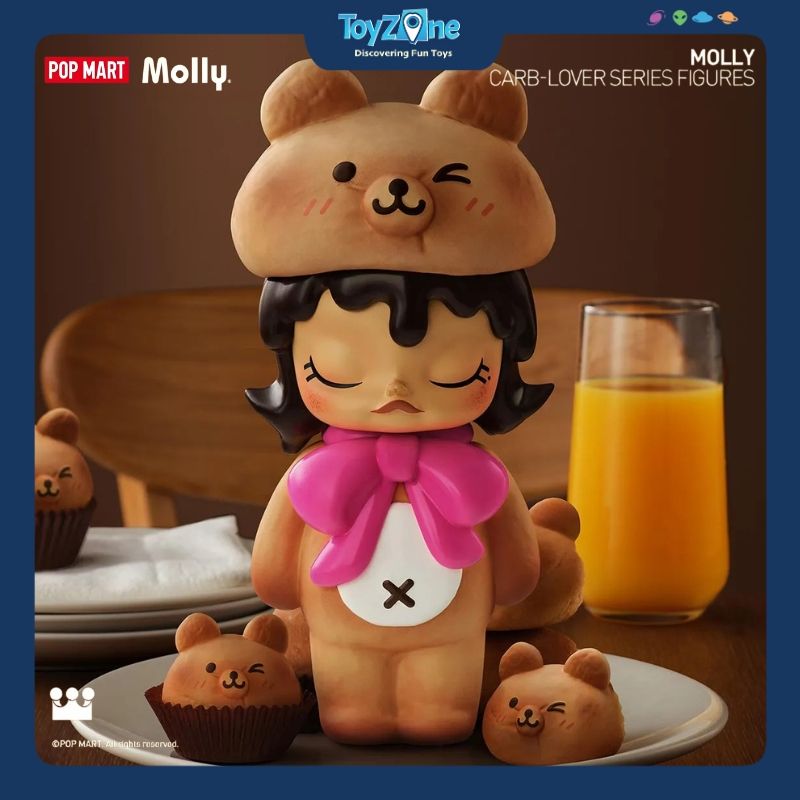Mô hình đồ chơi Blind box Molly Carb-Lover Series Figures ( Molly Yêu Thích Sự Ngọt Ngào ) POP MART