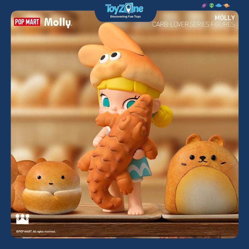 Mô hình đồ chơi Blind box Molly Carb-Lover Series Figures ( Molly Yêu Thích Sự Ngọt Ngào ) POP MART