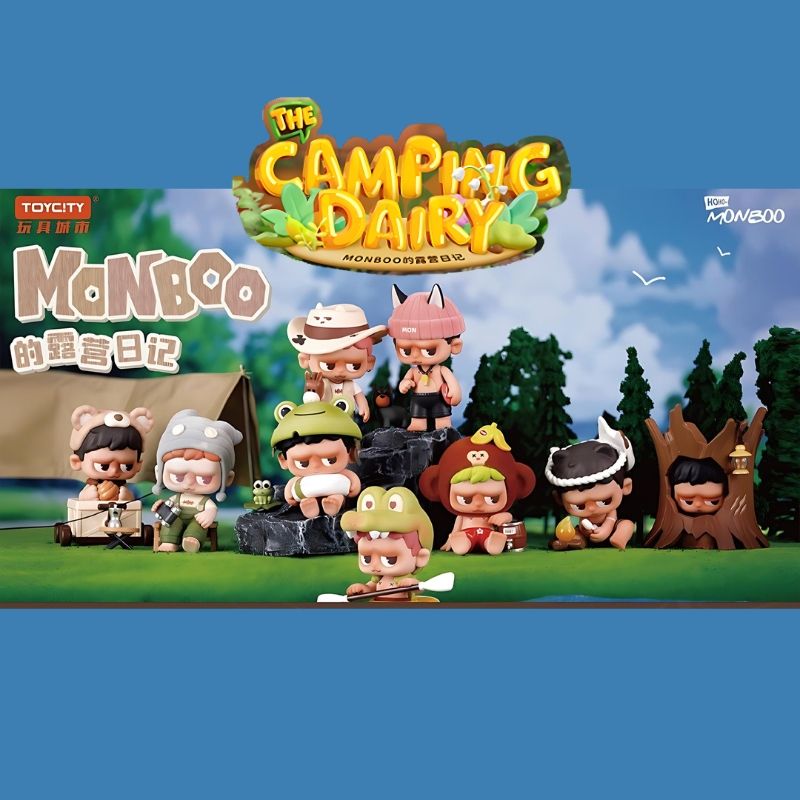 Mô hình đồ chơi Blind Box Monboo Camping Diary ( Nhật Ký Cắm Trại ) TOYCITY