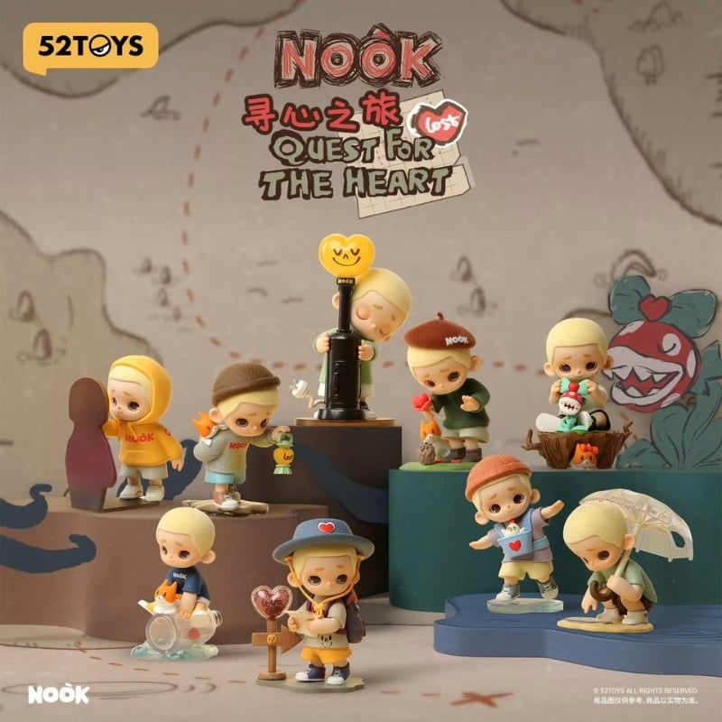 Mô hình đồ chơi Blind box Nook Quest For The Heart ( Hành Trình Tìm Kiếm Trái Tim ) 52TOYS