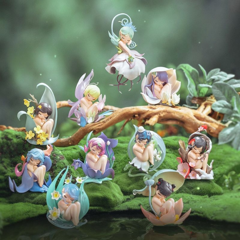 Mô hình đồ chơi Blind box Sleep Fairy Flower Elves Series 52TOYS