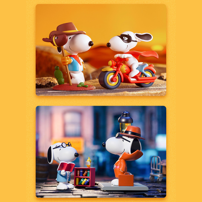 Mô hình đồ chơi Blind box Snoopy Cartoon Series 52TOYS