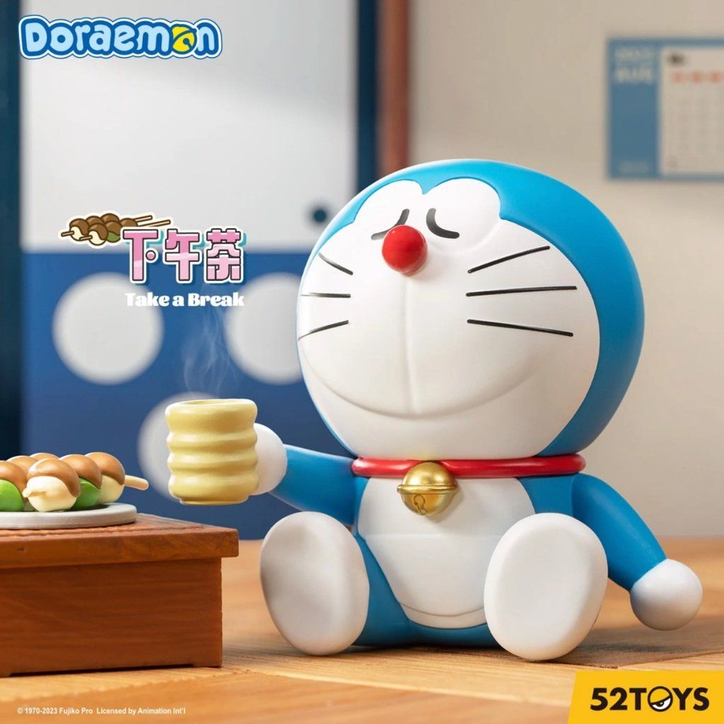 Mô hình đồ chơi Blind box Doraemon Take a Break Series (Doraemon Nghỉ Giải Lao) 52TOYS