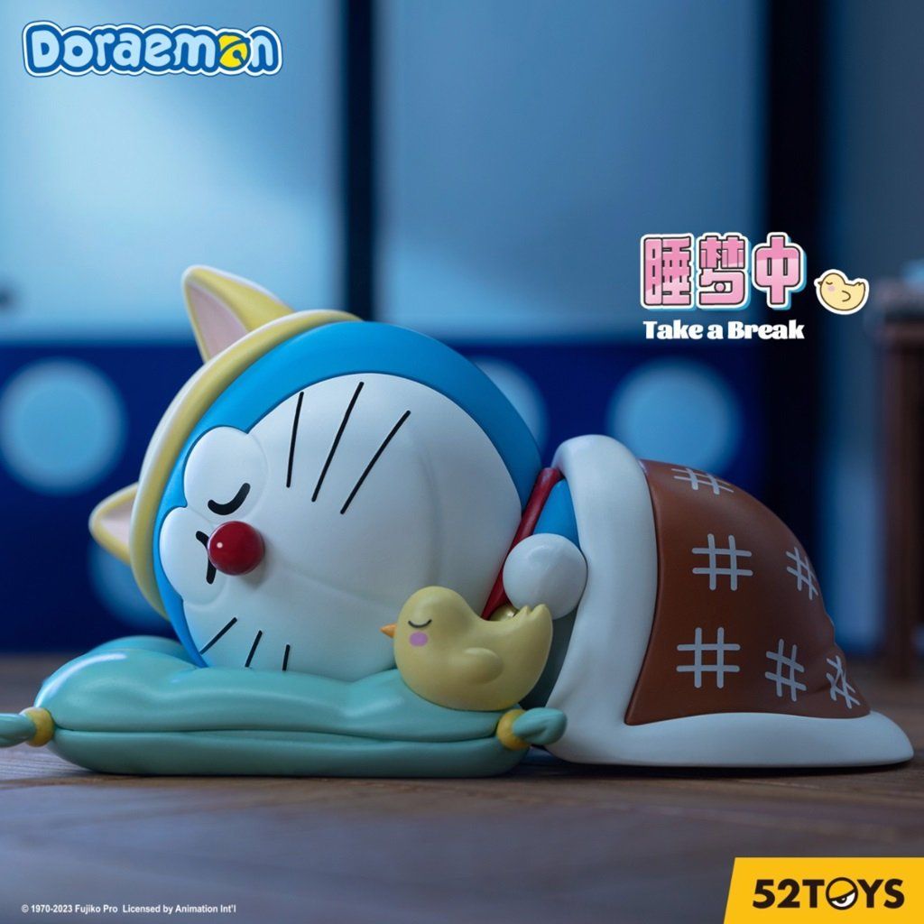 Mô hình đồ chơi Blind box Doraemon Take a Break Series (Doraemon Nghỉ Giải Lao) 52TOYS