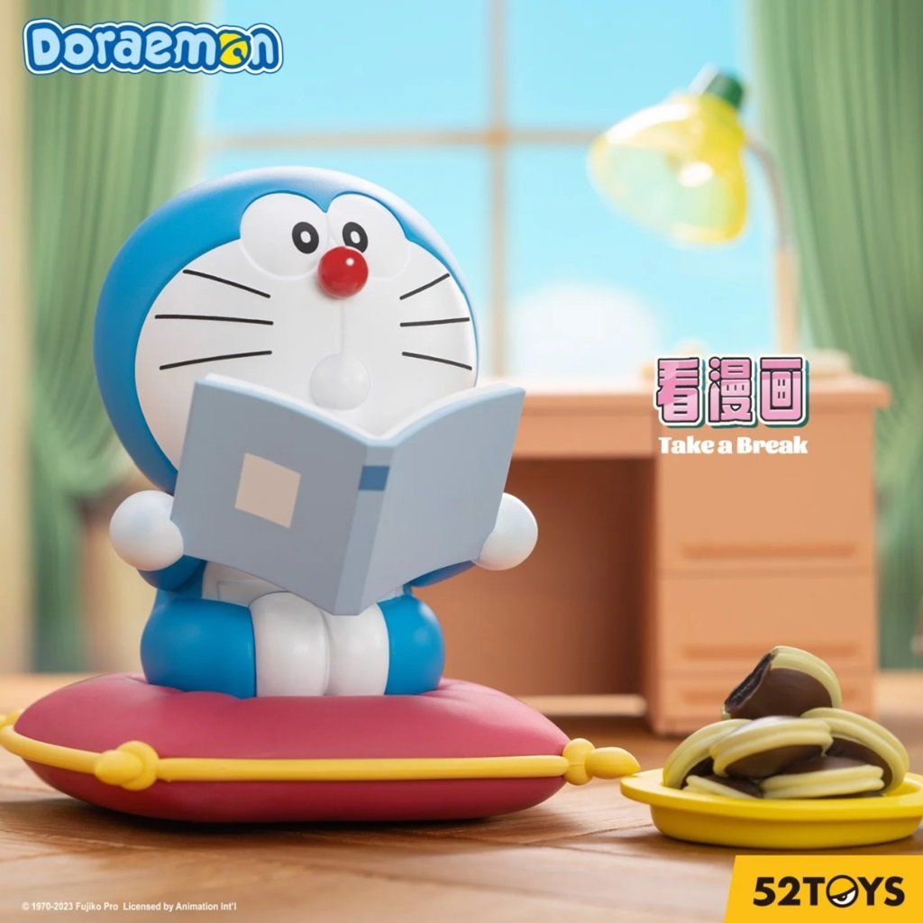 Mô hình đồ chơi Blind box Doraemon Take a Break Series (Doraemon Nghỉ Giải Lao) 52TOYS