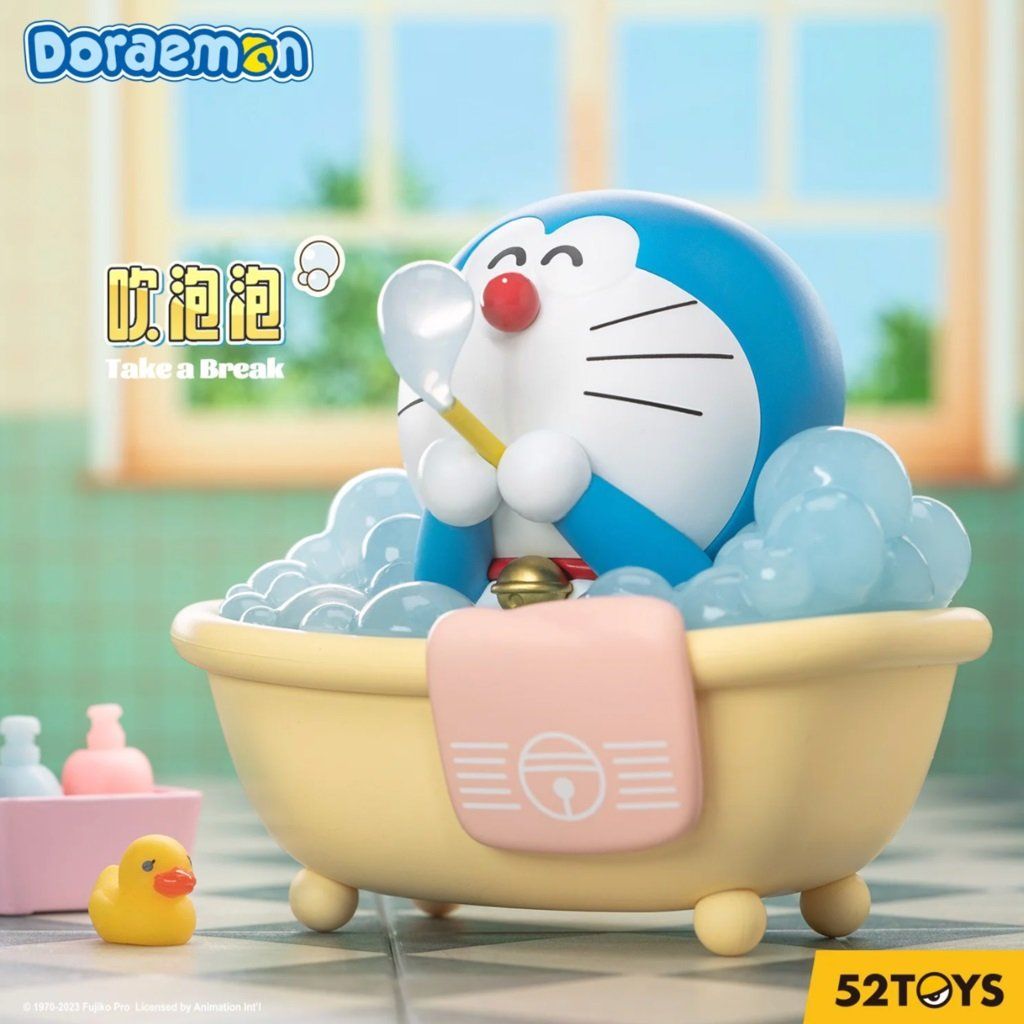 Mô hình đồ chơi Blind box Doraemon Take a Break Series (Doraemon Nghỉ Giải Lao) 52TOYS