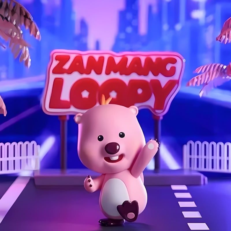 Mô hình đồ chơi Blind box Zanmang Loopy Series Neon Road MINISO