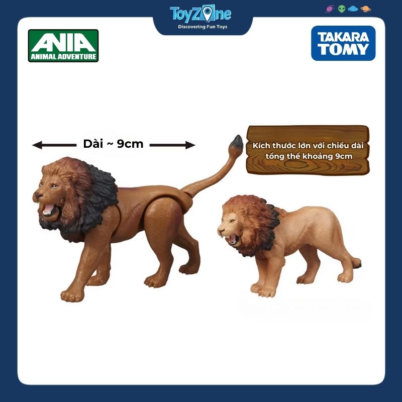  Mô hình đồ chơi Động Vật Sư Tử ANIA AL-25 Lion TAKARA TOMY 
