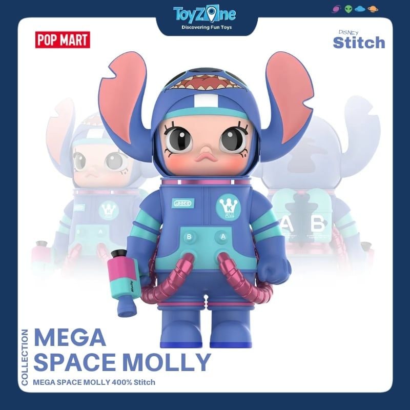 Mô hình đồ chơi Mega Space Molly 400% Stitch POP MART