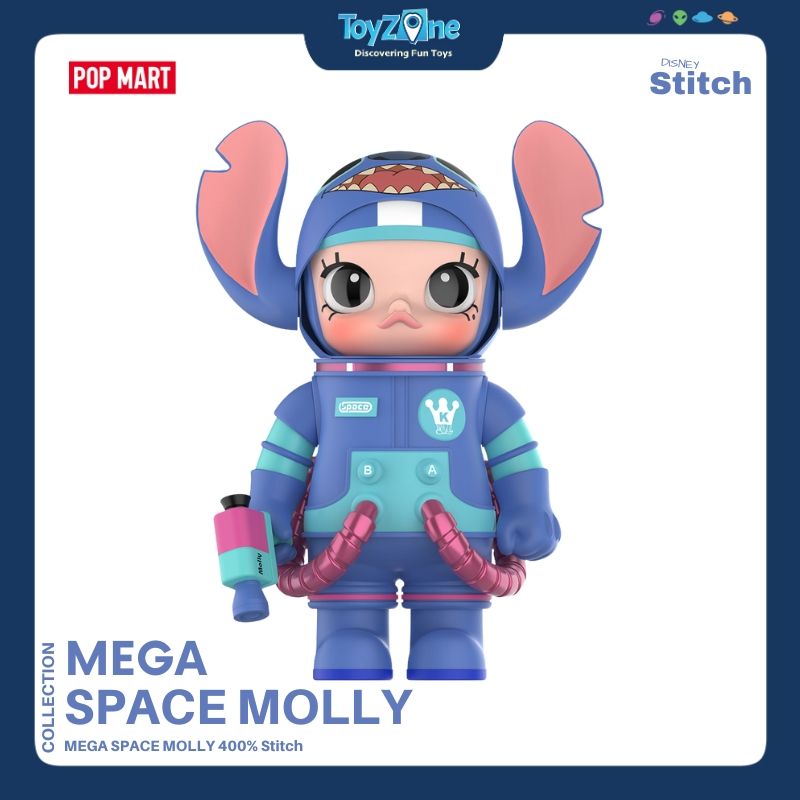 Mô hình đồ chơi Mega Space Molly 400% Stitch POP MART