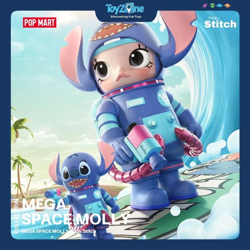 Mô hình đồ chơi Mega Space Molly 400% Stitch POP MART