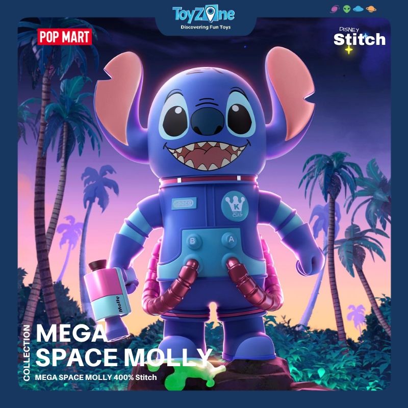 Mô hình đồ chơi Mega Space Molly 400% Stitch POP MART