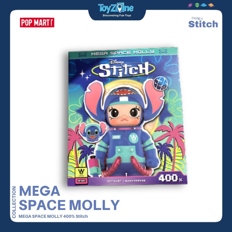 Mô hình đồ chơi Mega Space Molly 400% Stitch POP MART