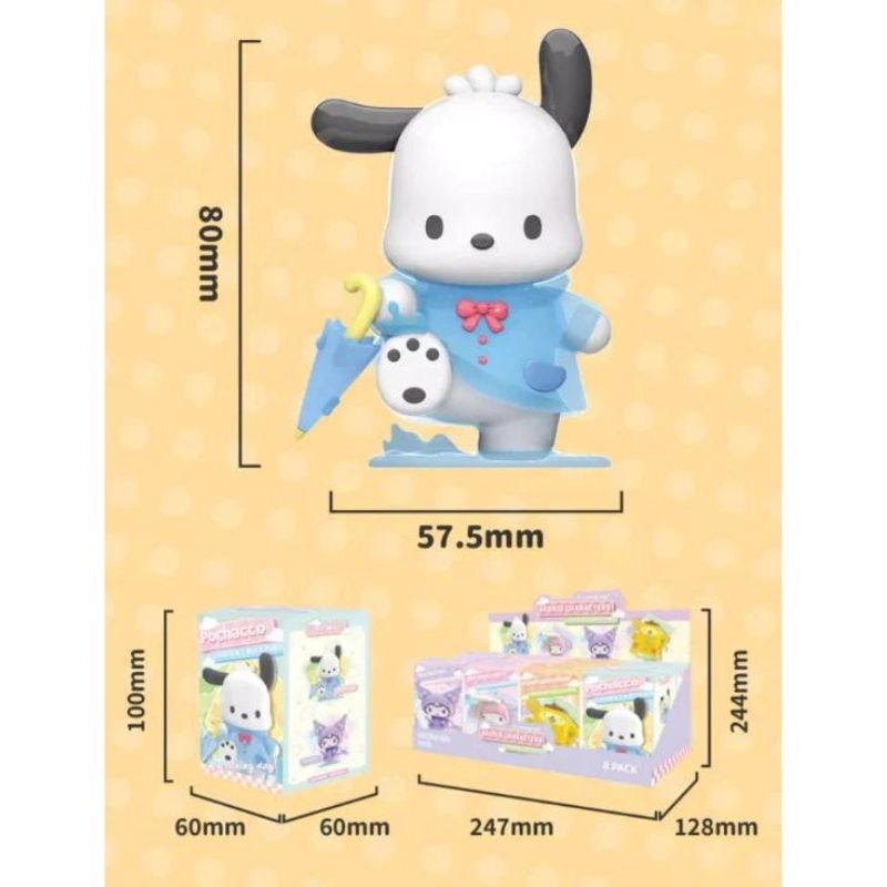 Mô hình đồ chơi nhân vật Sanrio Raining Day Raincoat LANGBOWANG
