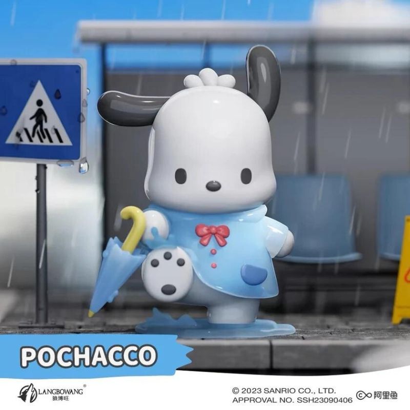 Mô hình đồ chơi nhân vật Sanrio Raining Day Raincoat LANGBOWANG