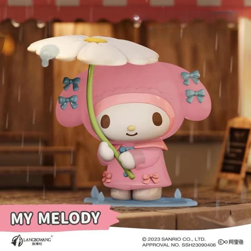 Mô hình đồ chơi nhân vật Sanrio Raining Day Raincoat LANGBOWANG